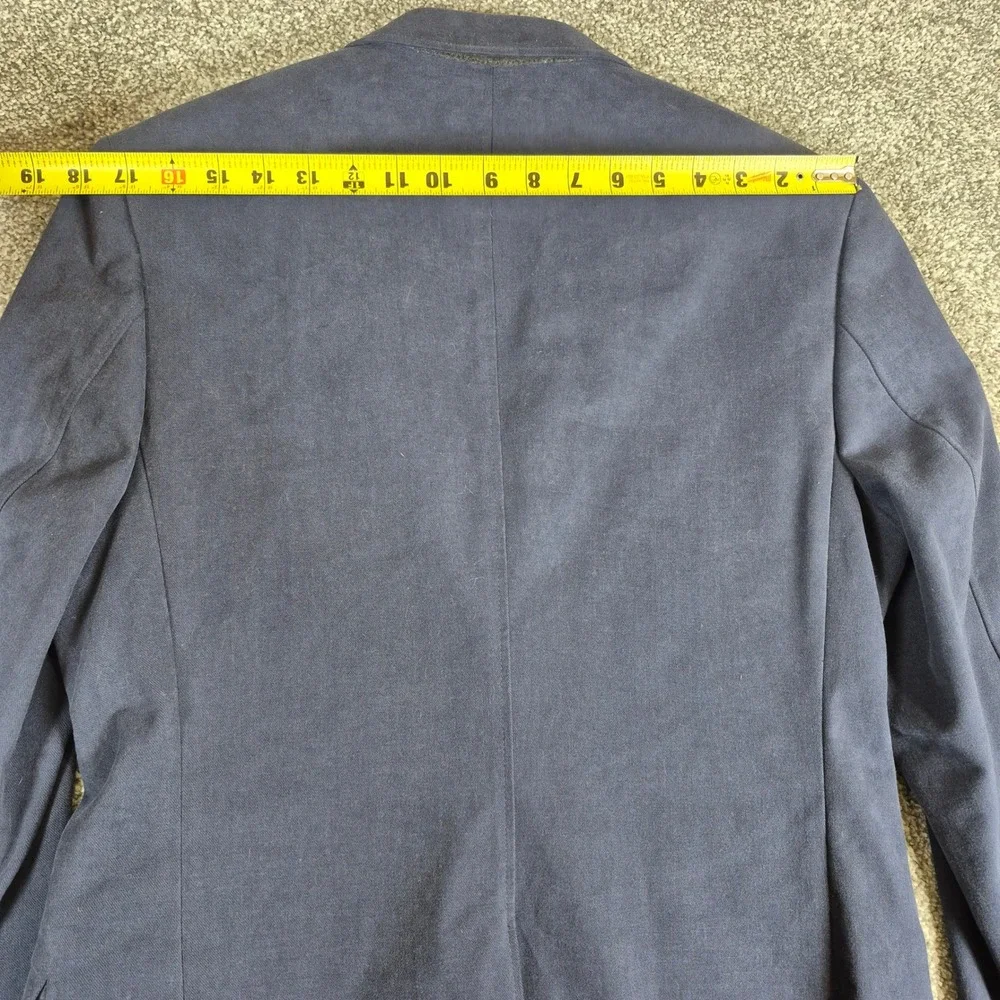 Banana Republic Blazer Mens 40R Navy Blue Slim Fit Brushed Cotton Sport Coat